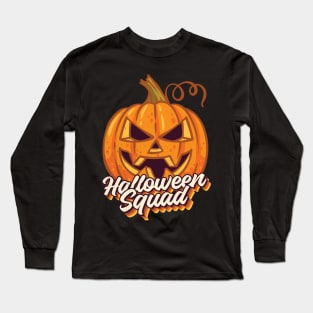 Pumpkin Halloween Squad Long Sleeve T-Shirt